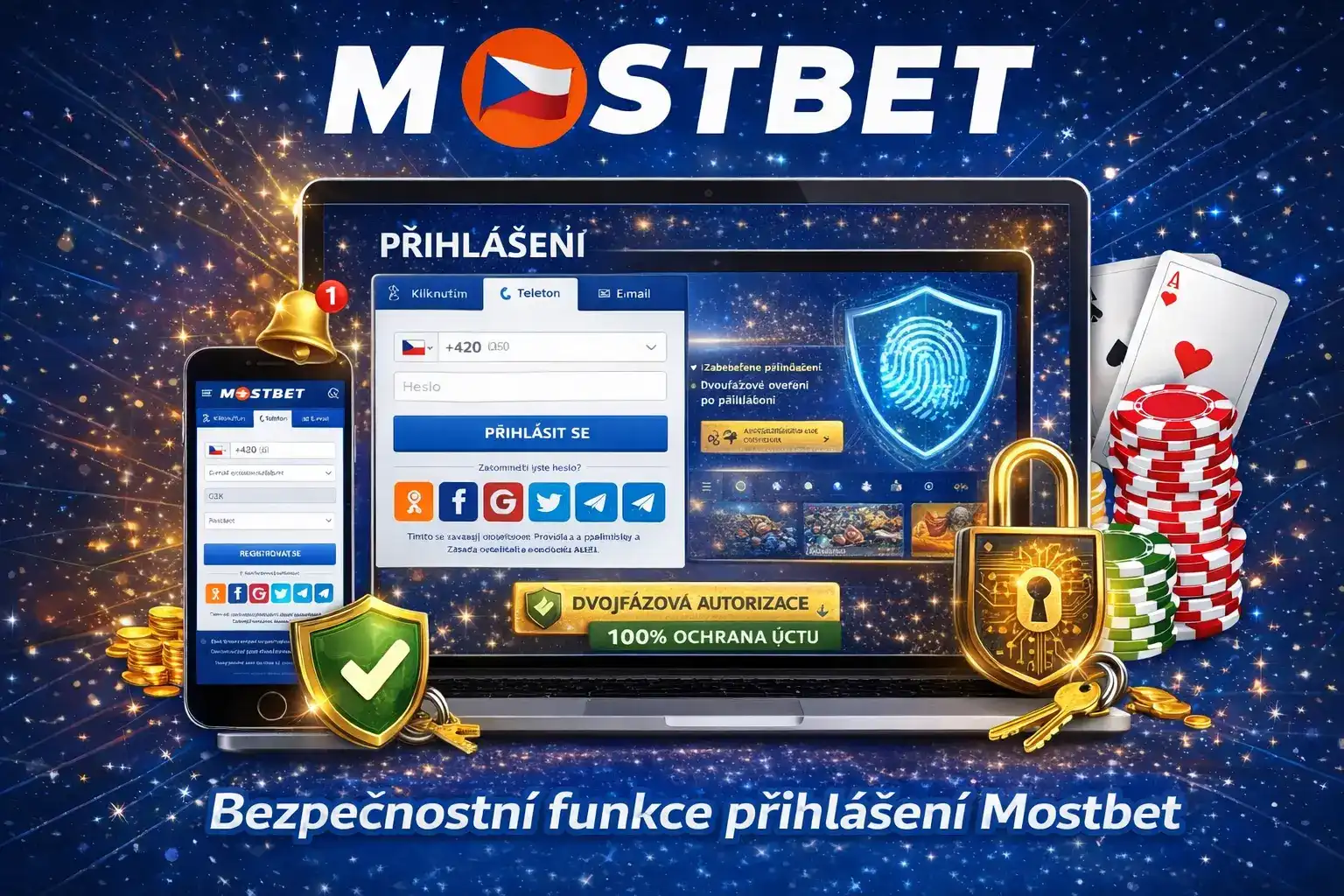 Proces registrace Mostbet České